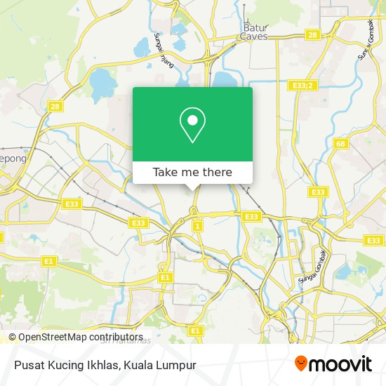 Pusat Kucing Ikhlas map