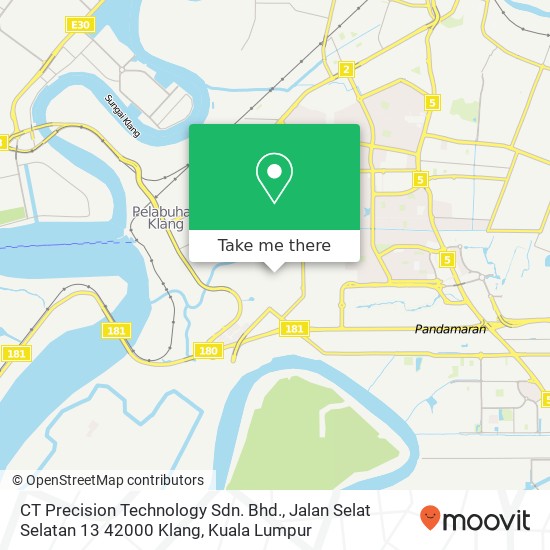 CT Precision Technology Sdn. Bhd., Jalan Selat Selatan 13 42000 Klang map