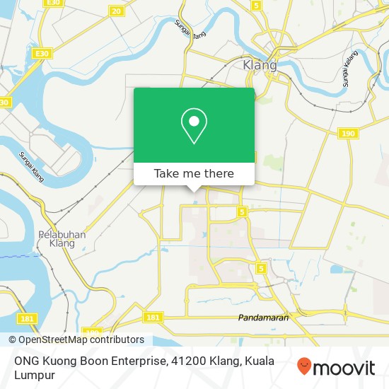 ONG Kuong Boon Enterprise, 41200 Klang map