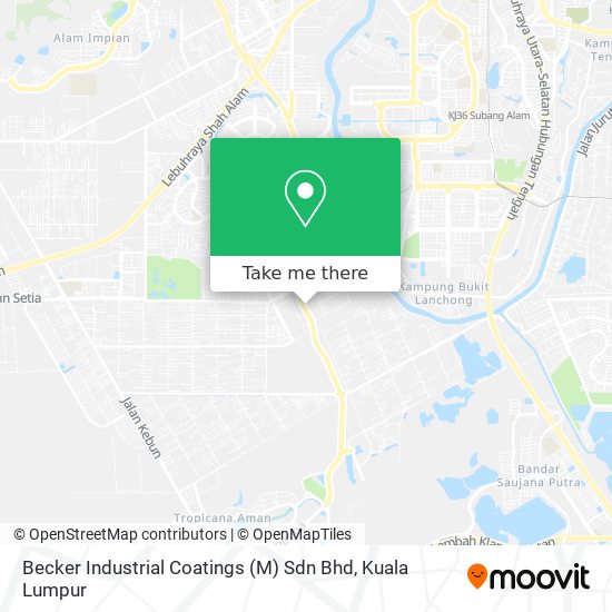 Becker Industrial Coatings (M) Sdn Bhd map