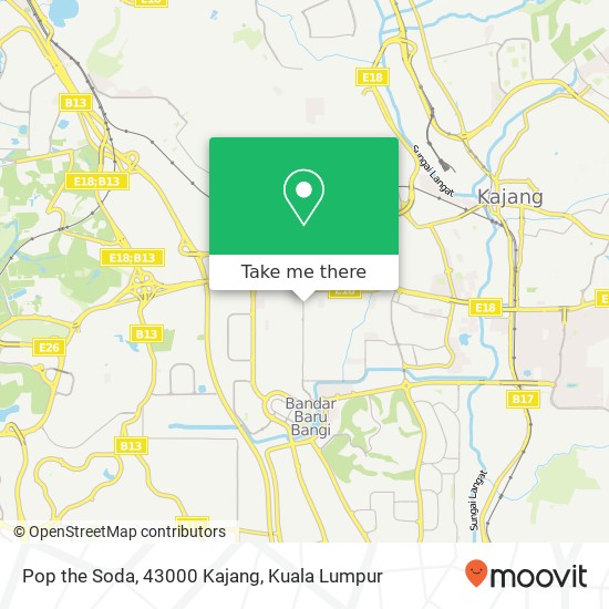 Pop the Soda, 43000 Kajang map