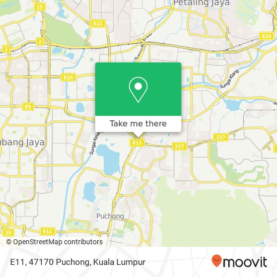 E11, 47170 Puchong map