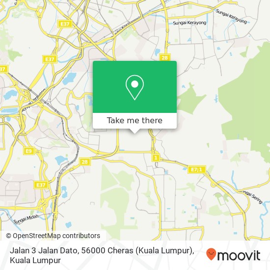 Jalan 3 Jalan Dato, 56000 Cheras (Kuala Lumpur) map