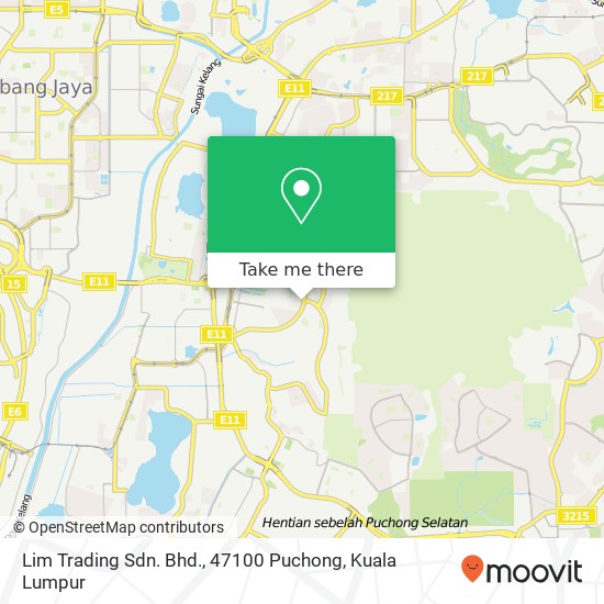 Lim Trading Sdn. Bhd., 47100 Puchong map