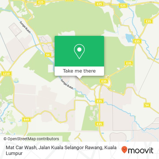 Mat Car Wash, Jalan Kuala Selangor Rawang map