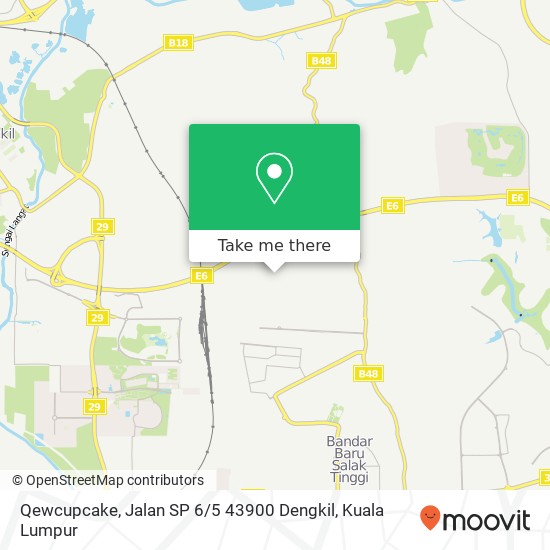 Qewcupcake, Jalan SP 6 / 5 43900 Dengkil map