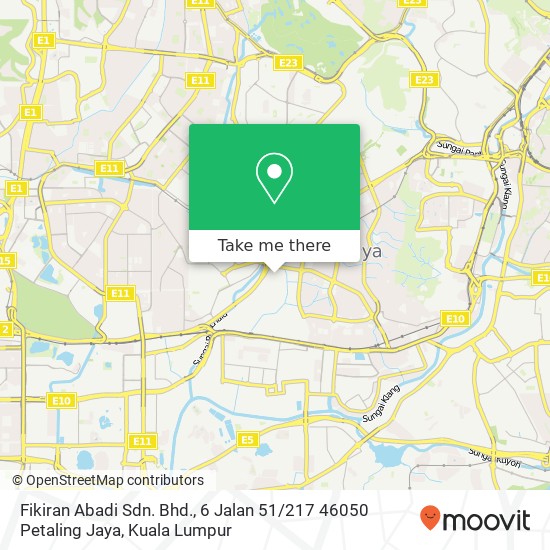 Fikiran Abadi Sdn. Bhd., 6 Jalan 51 / 217 46050 Petaling Jaya map