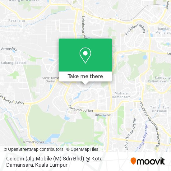 Peta Celcom (Jlg Mobile (M) Sdn Bhd) @ Kota Damansara