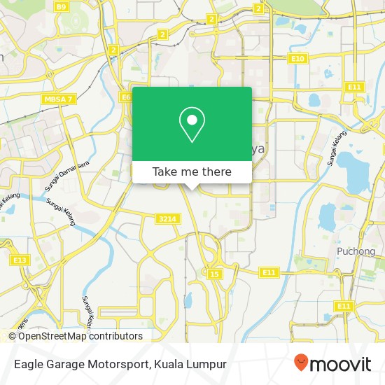 Eagle Garage Motorsport map