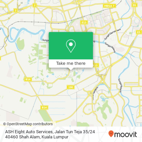 ASH Eight Auto Services, Jalan Tun Teja 35 / 24 40460 Shah Alam map