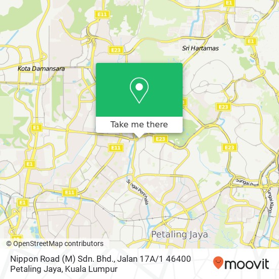 Peta Nippon Road (M) Sdn. Bhd., Jalan 17A / 1 46400 Petaling Jaya