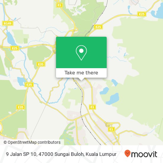 Peta 9 Jalan SP 10, 47000 Sungai Buloh