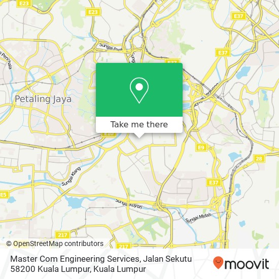 Master Com Engineering Services, Jalan Sekutu 58200 Kuala Lumpur map