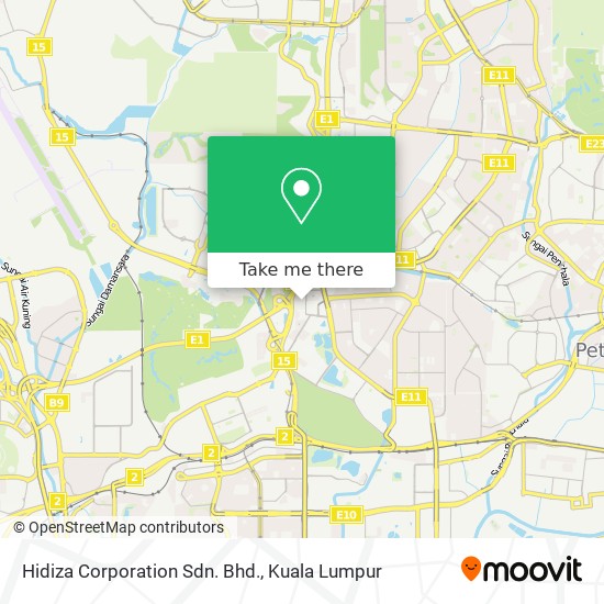 Hidiza Corporation Sdn. Bhd. map