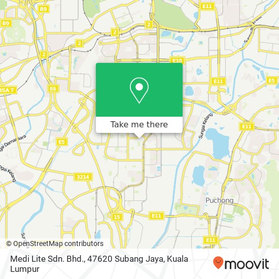 Medi Lite Sdn. Bhd., 47620 Subang Jaya map