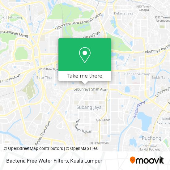 Bacteria Free Water Filters map