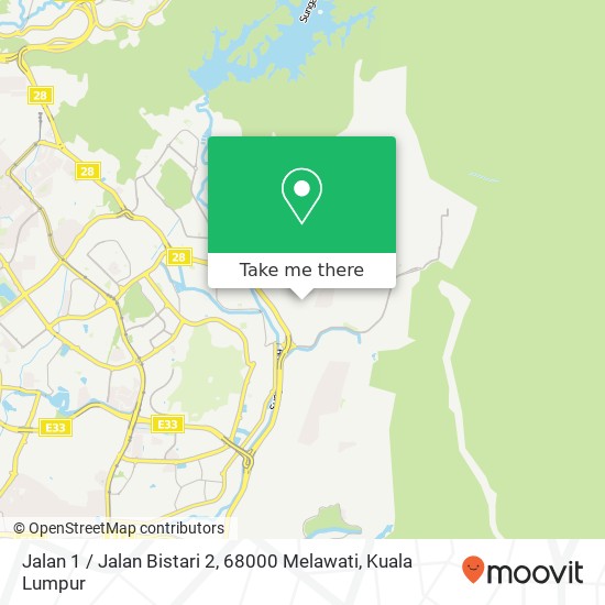 Jalan 1 / Jalan Bistari 2, 68000 Melawati map