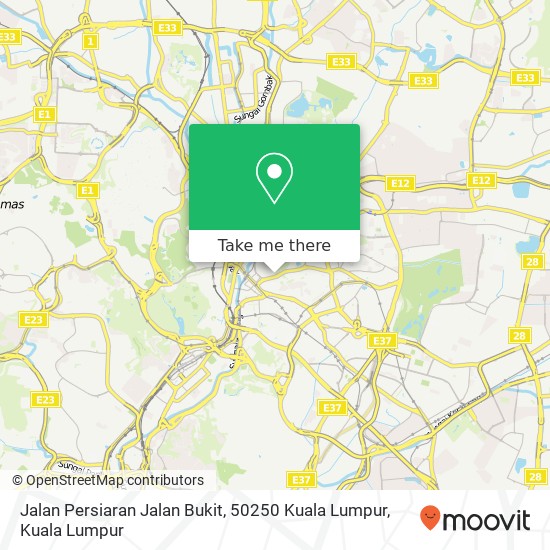 Peta Jalan Persiaran Jalan Bukit, 50250 Kuala Lumpur