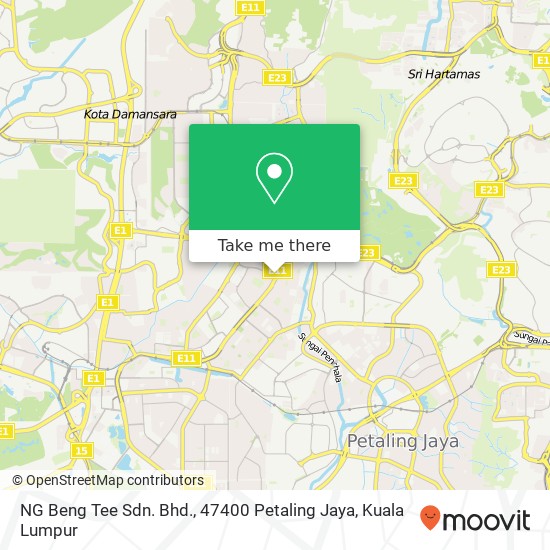 NG Beng Tee Sdn. Bhd., 47400 Petaling Jaya map