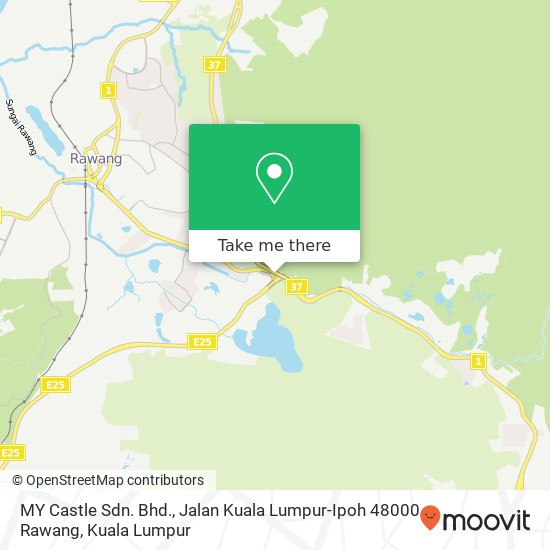 MY Castle Sdn. Bhd., Jalan Kuala Lumpur-Ipoh 48000 Rawang map