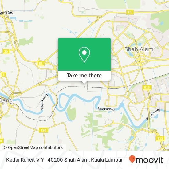 Kedai Runcit V-Yi, 40200 Shah Alam map