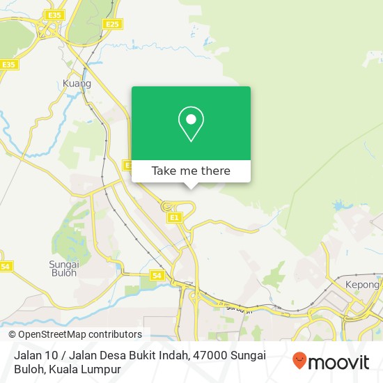 Peta Jalan 10 / Jalan Desa Bukit Indah, 47000 Sungai Buloh