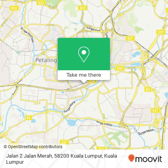Peta Jalan 2 Jalan Merah, 58200 Kuala Lumpur