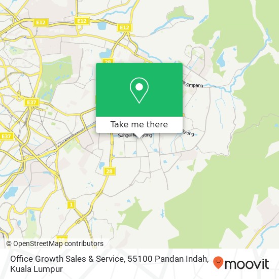 Office Growth Sales & Service, 55100 Pandan Indah map