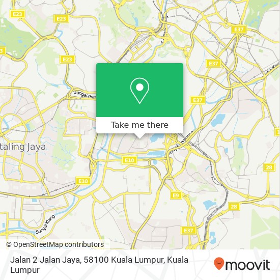 Peta Jalan 2 Jalan Jaya, 58100 Kuala Lumpur
