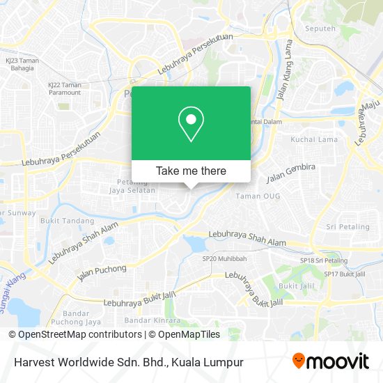 Harvest Worldwide Sdn. Bhd. map