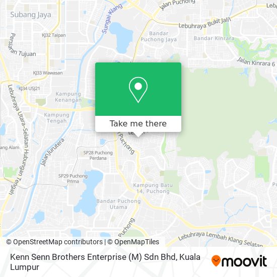 Peta Kenn Senn Brothers Enterprise (M) Sdn Bhd