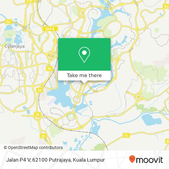 Peta Jalan P4 V, 62100 Putrajaya