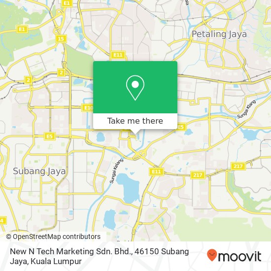 New N Tech Marketing Sdn. Bhd., 46150 Subang Jaya map