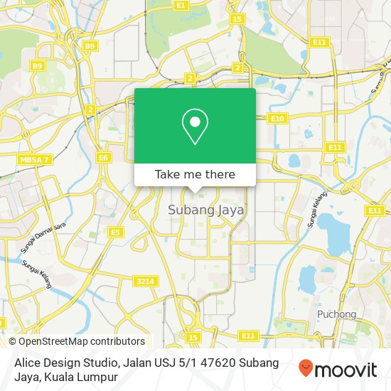 Alice Design Studio, Jalan USJ 5 / 1 47620 Subang Jaya map