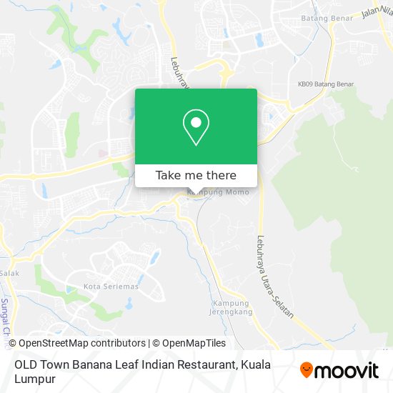 Peta OLD Town Banana Leaf Indian Restaurant