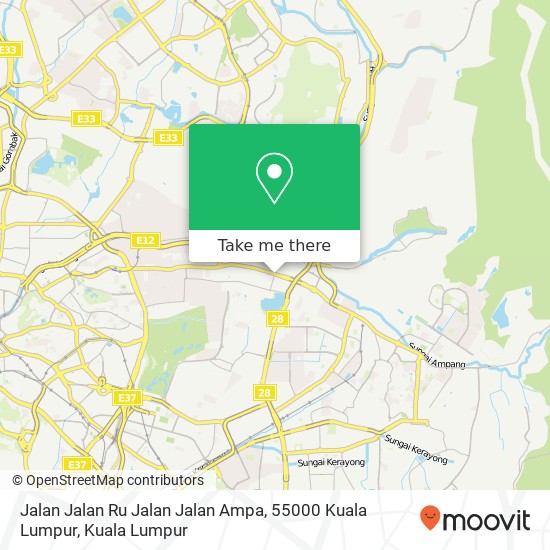 Jalan Jalan Ru Jalan Jalan Ampa, 55000 Kuala Lumpur map