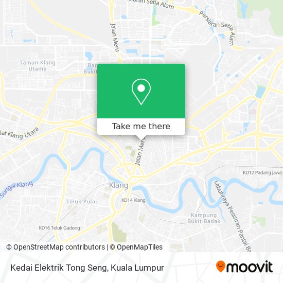 Peta Kedai Elektrik Tong Seng