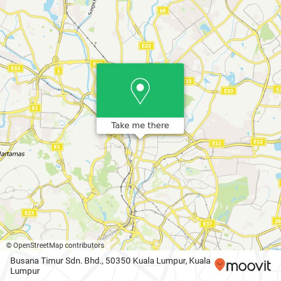 Busana Timur Sdn. Bhd., 50350 Kuala Lumpur map