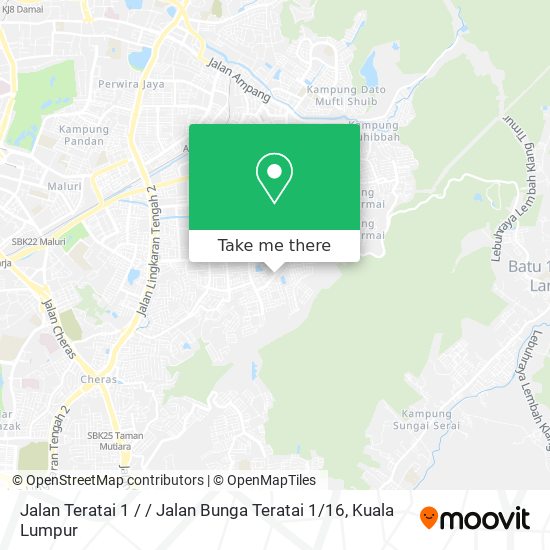 Peta Jalan Teratai 1 / / Jalan Bunga Teratai 1 / 16