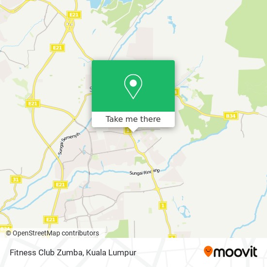 Fitness Club Zumba map