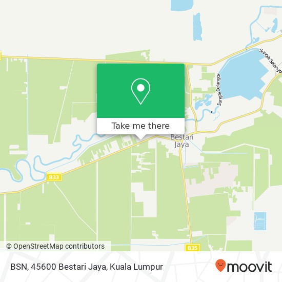 Peta BSN, 45600 Bestari Jaya