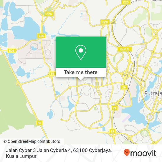 Jalan Cyber 3 Jalan Cyberia 4, 63100 Cyberjaya map