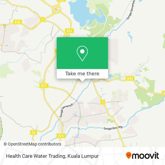 Health Care Water Trading map