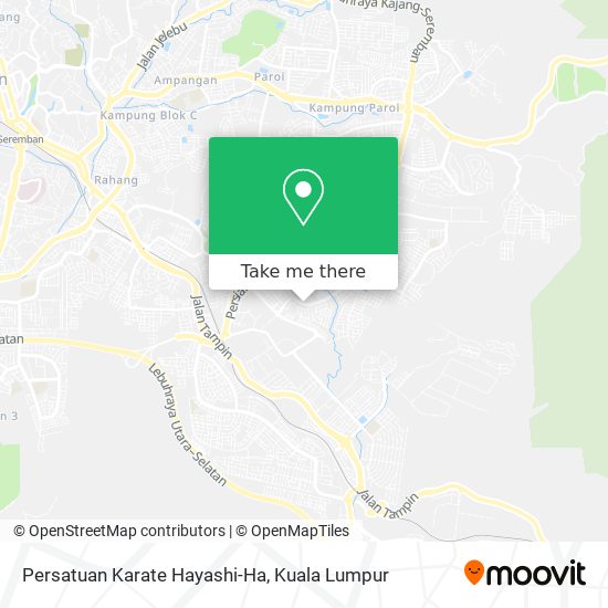 Persatuan Karate Hayashi-Ha map