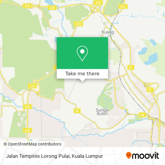 Peta Jalan Tempinis Lorong Pulai