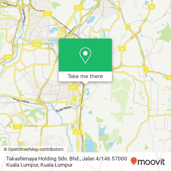 Takashimaya Holding Sdn. Bhd., Jalan 4 / 146 57000 Kuala Lumpur map