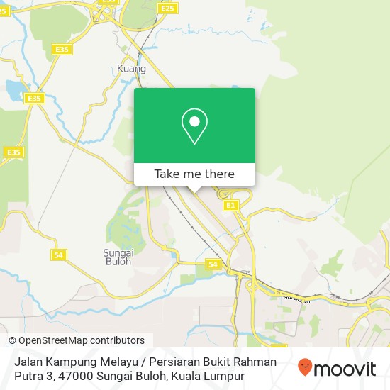 Peta Jalan Kampung Melayu / Persiaran Bukit Rahman Putra 3, 47000 Sungai Buloh