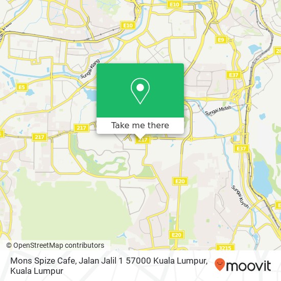 Mons Spize Cafe, Jalan Jalil 1 57000 Kuala Lumpur map