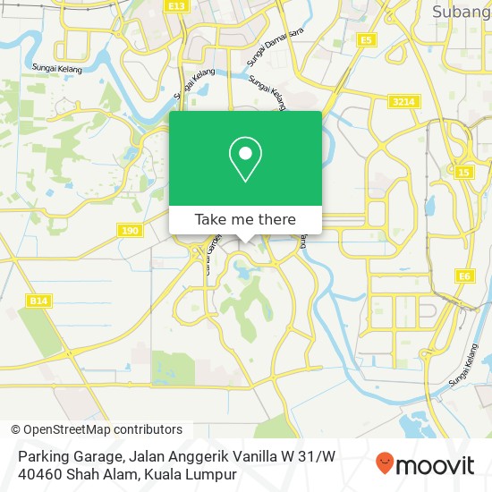 Parking Garage, Jalan Anggerik Vanilla W 31 / W 40460 Shah Alam map