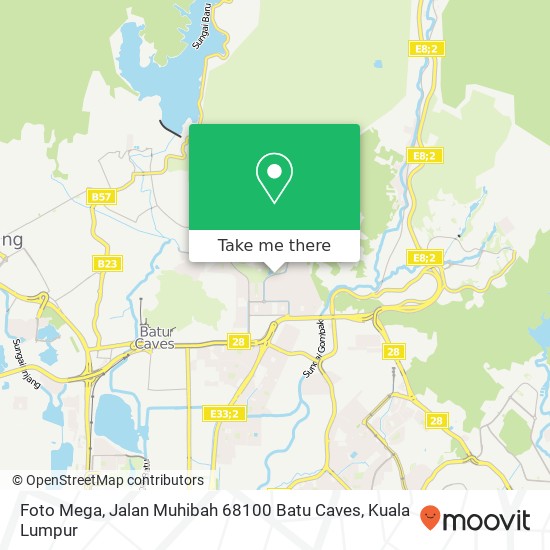 Foto Mega, Jalan Muhibah 68100 Batu Caves map